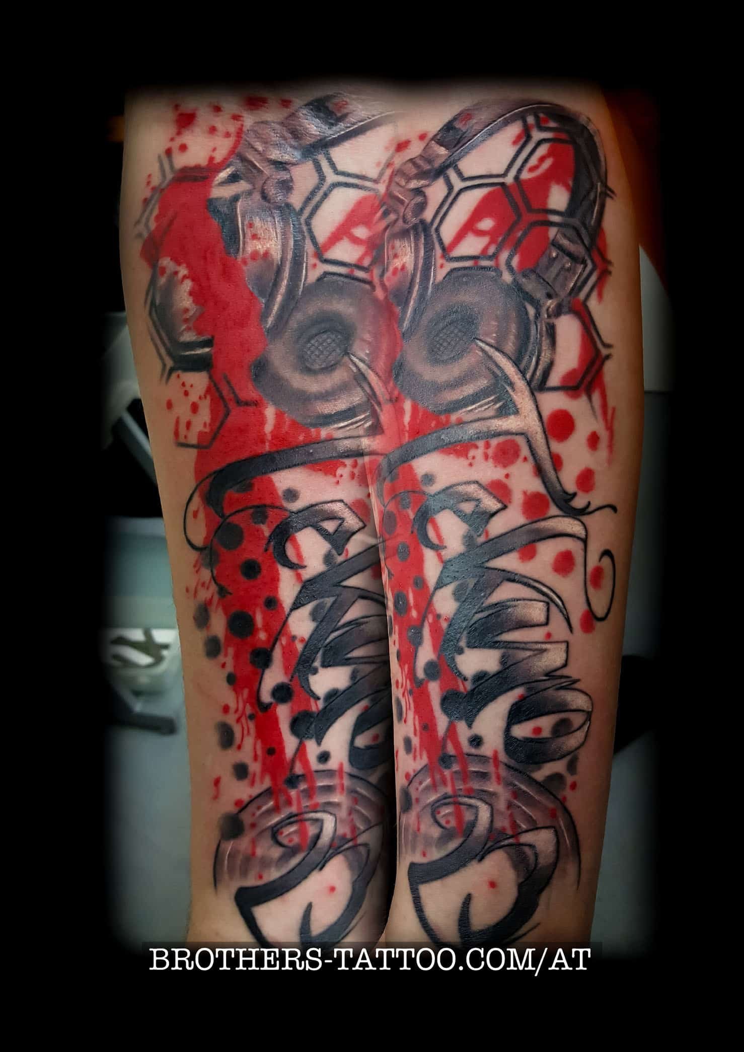headphone - tattootrash tattoo ( year 2017 )