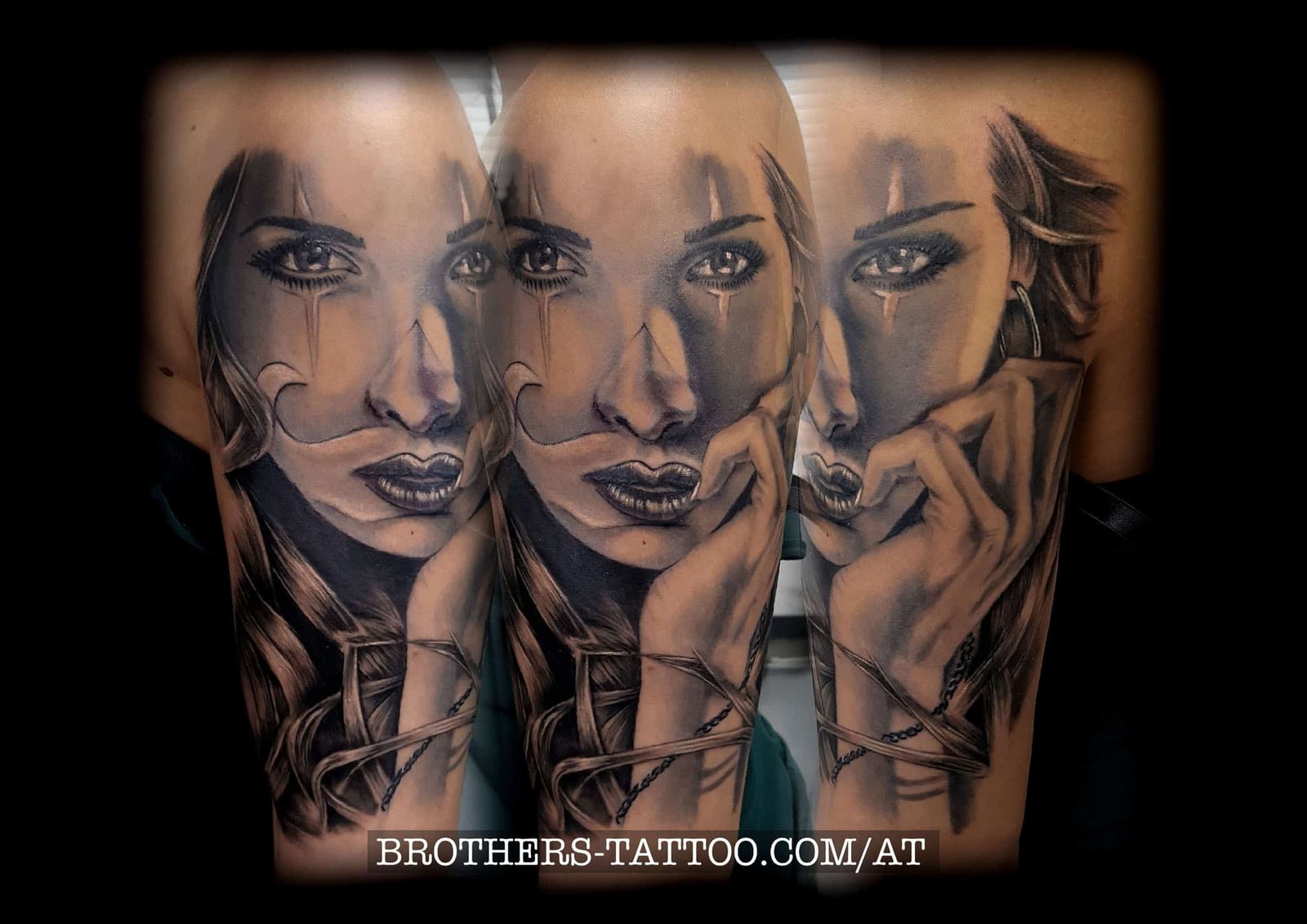 Chicano - Tattoo - grey wash tattoo ( year 2017 )