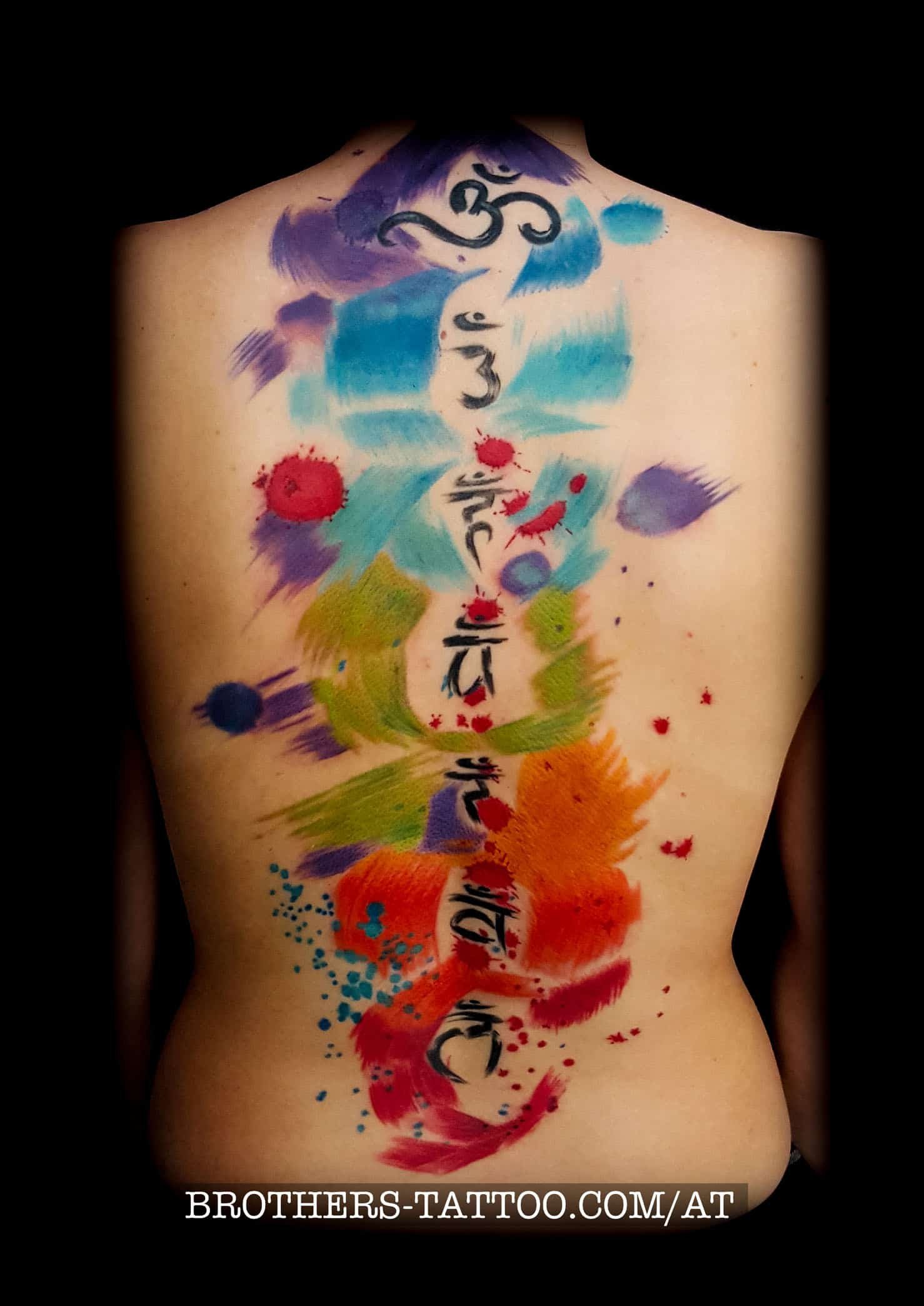 chakra - tattoowatercolor ( year 2017 )